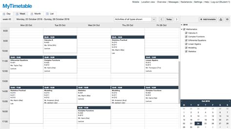 my timetable city.